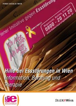 Hilfe bei Essstörungen in Wien Information, Beratung und Therapie