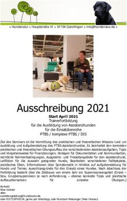 Ausschreibung 2021 - Helfer Hund