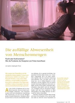Die auffällige Abwesenheit von Menschenmengen - Flucht oder Konfrontation? Wie die Pandemie die Rezeption von Filmen beeinflusst