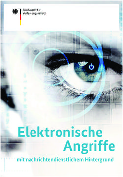 Elektronische Angriffe - mit nachrichtendienstlichem Hintergrund - Bundesamt f&uuml;r Verfassungsschutz