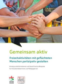 Gemeinsam aktiv Freizeitaktivit&auml;ten mit gefl&uuml;chteten Menschen partizipativ gestalten - Forum Umweltbildung