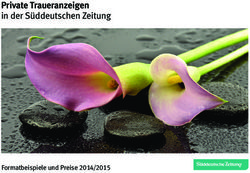 Private Traueranzeigen in der S&uuml;ddeutschen Zeitung - Formatbeispiele und Preise 2014/2015