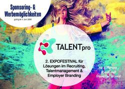 Sponsoring- & Werbemöglichkeiten - Be different, stand out from the crowd - TALENTpro