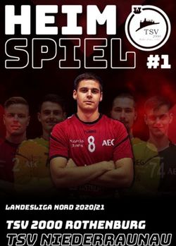 TSV NIEDERRAUNAU LANDESLIGA NORD 2020/21 - TSV 2000 Rothenburg Handball
