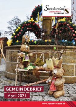 GEMEINDEBRIEF April 2021 - www.speichersdorf.de - Gemeinde Speichersdorf