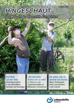 Das Magazin der Lebenshilfe Schweinfurt - Ausgabe 2021