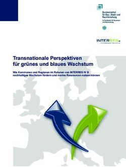 Transnationale Perspektiven für grünes und blaues Wachstum - Wie Kommunen und Regionen im Rahmen von INTERREG IV B nachhaltiges Wachstum fördern ...