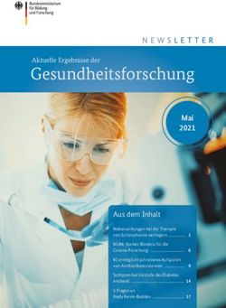 Gesundheitsforschung Mai 2021