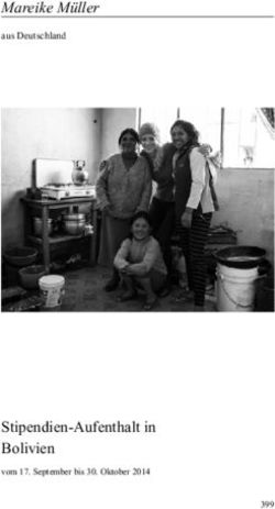 Mareike Müller - Stipendien-Aufenthalt in Bolivien - aus Deutschland - Heinz-Kühn ...
