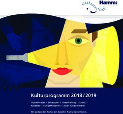 Kulturprogramm 2018 / 2019 - Musiktheater I Schauspiel I Unterhaltung I Esprit I Konzerte I Schlosskonzerte I Jazz I Kindertheater - Stadt Hamm