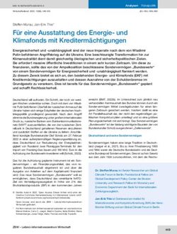 F&uuml;r eine Ausstattung des Energie- und Klimafonds mit Krediterm&auml;chtigungen - Global Climate Forum