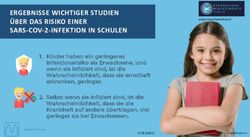 ERGEBNISSE WICHTIGER STUDIEN ÜBER DAS RISIKO EINER SARS-COV-2-INFEKTION IN SCHULEN