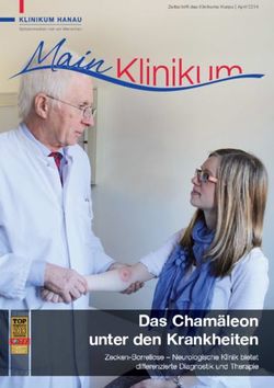 Das Chamäleon unter den Krankheiten - Zeitschrift des Klinikums Hanau | April 2014