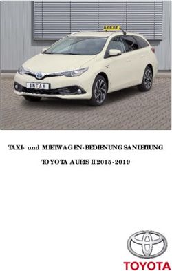 TAXI- und MIETWAGEN-BEDIENUNGSANLEITUNG TOYOTA AURIS II 2015-2019 - Intax