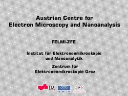 Austrian Centre for Electron Microscopy and Nanoanalysis - FELMI-ZFE Institut für Elektronenmikroskopie und Nanoanalytik Zentrum für ...