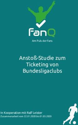 Anstoß-Studie zum Ticketing von Bundesligaclubs - Am Puls der Fans - In Kooperation mit Ralf Leister - FanQ