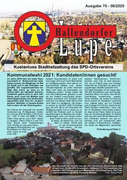 Kommunalwahl 2021: Kandidaten/innen gesucht! - Kostenlose Stadtteilzeitung des SPD-Ortsvereins - SPD-Ortsverein Hallendorf