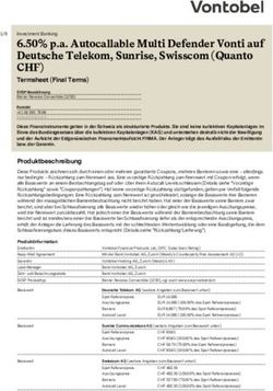 6.50% p.a. Autocallable Multi Defender Vonti auf Deutsche Telekom, Sunrise, Swisscom (Quanto - CHF) - Vontobel derinet