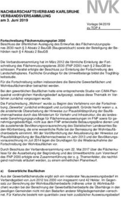 NACHBARSCHAFTSVERBAND KARLSRUHE VERBANDSVERSAMMLUNG