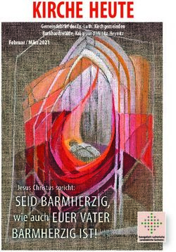 KIRCHE HEUTE Gemeindebrief der Ev.-Luth. Kirchgemeinden Burkhardswalde, Krögis und Miltitz-Heynitz - Luth. Pfarramt Burkhardswalde