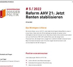Reform AHV 21: Jetzt Renten stabilisieren - # 5 / 2022 - Economiesuisse