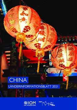 CHINA L&Auml;NDERINFORMATIONSBLATT 2021 - Returning from Germany