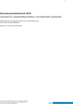 Sommersemesterbericht 2016 Lehrstuhl f&uuml;r Landschaftsarchitektur und industrielle Landschaft - Lehrstuhl f&uuml;r ...
