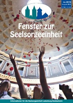 Mai 2019 Nr.5 Ausgabe 5. Mai - Juni - Seelsorgeeinheit