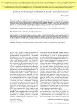 (Selbst-?) Ausbeutung im akademischen Betrieb - Ein Erlebnisbericht - DGUF