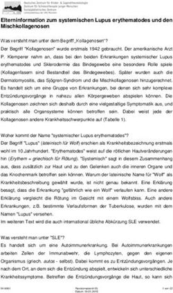 Elterninformation zum systemischen Lupus erythematodes und den Mischkollagenosen