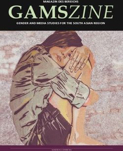 GAMSZINE - GAMSZINE N 2, SUMMER 2021 - GENDER AND MEDIA STUDIES FOR THE SOUTH ASIAN REGION - IAAW