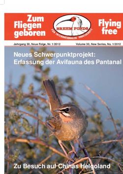 Neues Schwerpunktprojekt: Erfassung der Avifauna des Pantanal - Zu Besuch auf Chinas Helgoland - Jahrgang30,NeueFolge,Nr.1/2012 ...