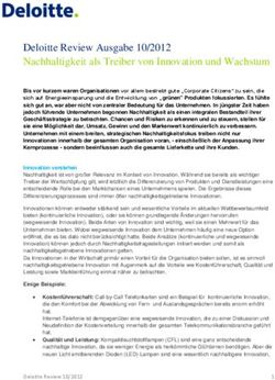 Deloitte Review Ausgabe 10/2012 Nachhaltigkeit als Treiber von Innovation und Wachstum