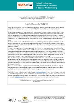 Herzlich willkommen bei VIVES@BW!