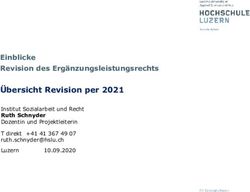 &Uuml;bersicht Revision per 2021 - Einblicke Revision des Erg&auml;nzungsleistungsrechts Institut Sozialarbeit und Recht Ruth Schnyder Dozentin und ...