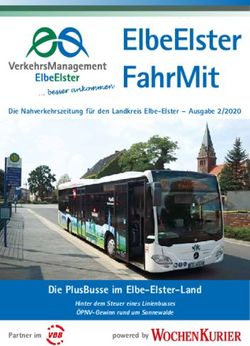 ELBEELSTER FAHRMIT - DIE PLUSBUSSE IM ELBE-ELSTER-LAND - DIE NAHVERKEHRSZEITUNG F&Uuml;R DEN LANDKREIS ELBE-ELSTER - AUSGABE 2/2020 ...
