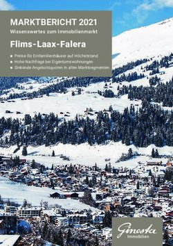 MARKTBERICHT 2021 Flims-Laax-Falera - Wissenswertes zum Immobilienmarkt - Ginesta Immobilien