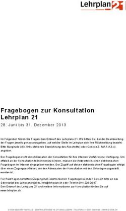 Fragebogen zur Konsultation Lehrplan 21 - Juni bis 31. Dezember 2013