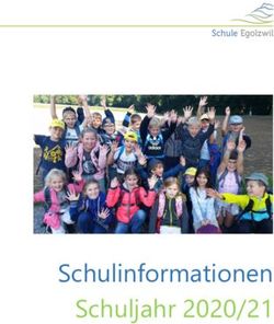 Schulinformationen Schuljahr 2020/21 - Egolzwil