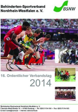 2014 16. Ordentlicher Verbandstag - Behinderten-Sportverband Nordrhein-Westfalen e. V - Soziales Marketing
