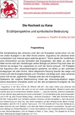 Die Hochzeit zu Kana Erz&auml;hlperspektive und symbolische Bedeutung