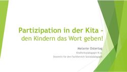 Partizipation In Der Kita- Den Kindern Das Wort Geben! Melanie Ostertag