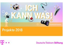 Projekte 2018 BILDUNGSCHANCEN - Deutsche Telekom Stiftung