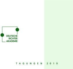 TAGUNGEN 2019 - Deutsche Richterakademie