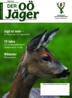 Jagd ist mehr - die Werte der O&Ouml; J&auml;gerschaft - 70 Jahre - O&Ouml; LJV