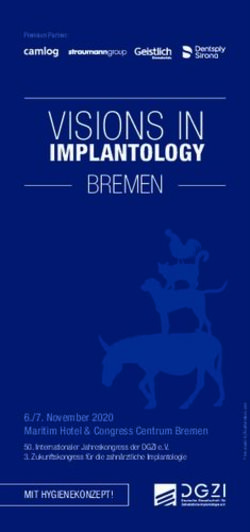 VISIONS IN IMPLANTOLOGY - BREMEN - ZWP online