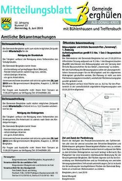 Amtliche Bekanntmachungen - Stellenausschreibung - in der Gemeinde Berghülen