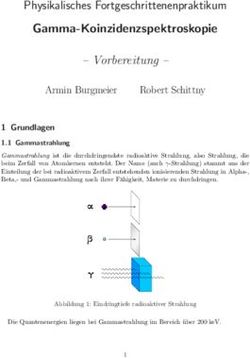 Physikalisches Fortgeschrittenenpraktikum - Gamma-Koinzidenzspektroskopie