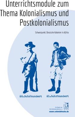 Unterrichtsmodule zum Thema Kolonialismus und Postkolonialismus - 21.Jahrhundert 20.Jahrhundert - Exile eV