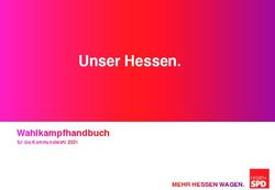 Unser Hessen. Wahlkampfhandbuch